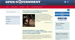 Desktop Screenshot of openthegovernment.org