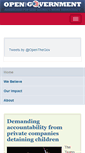 Mobile Screenshot of openthegovernment.org