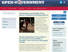 Tablet Screenshot of openthegovernment.org